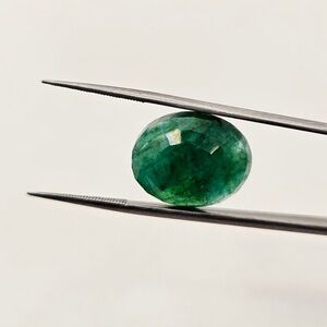 Rare 12 CT One Loose Beautiful Natural Green Emerald Stone